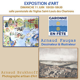 Exposition Arnaud Brukhnoff photographe Artisan d'art Andernos
