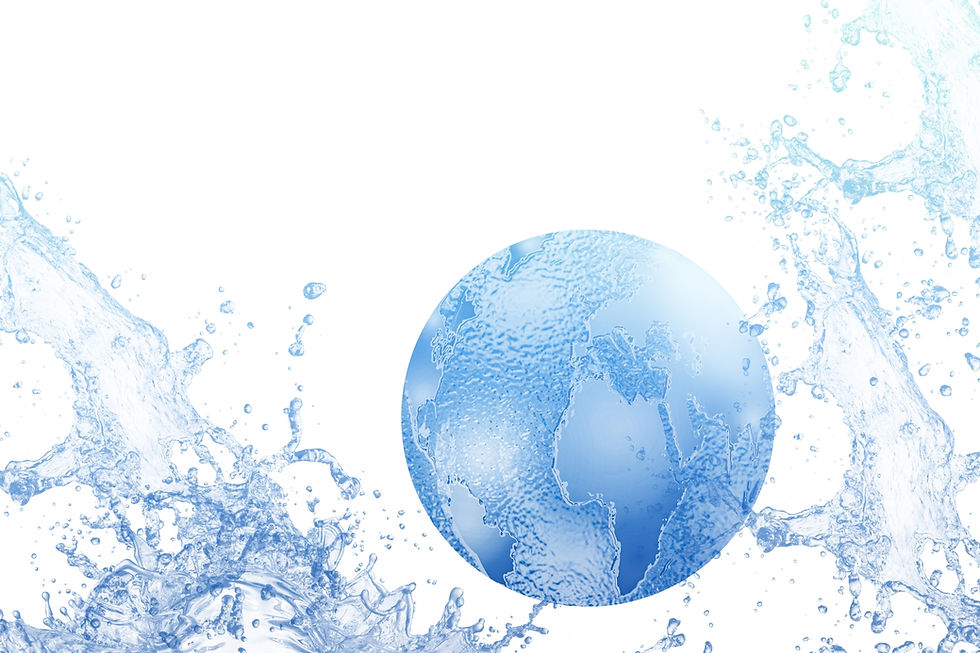 水しぶきと地球