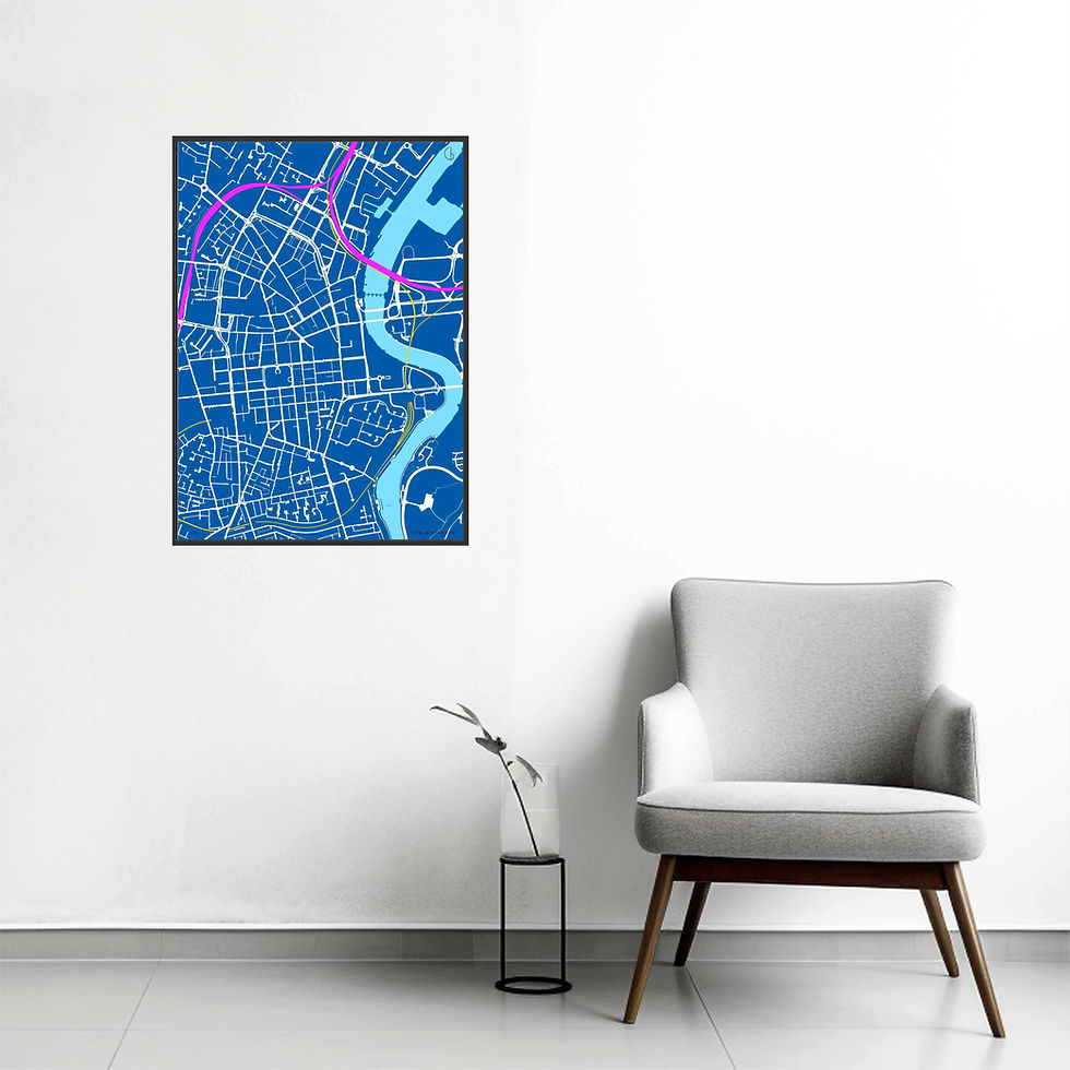 Thumbnail: Urban Movement Blue 500x700mm (20x28") Limited Edition Canvas Giclée Print
