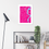 Thumbnail: Urban Movement Fuchsia 500x700mm (20x28") Giclée Print