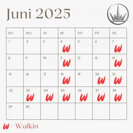 Walk-In Tattoo Kalender Juni 2025 – spontane Tattoo-Möglichkeiten im Studio 6INK9 in Köln | June 2025 tattoo walk-in schedule Cologne
