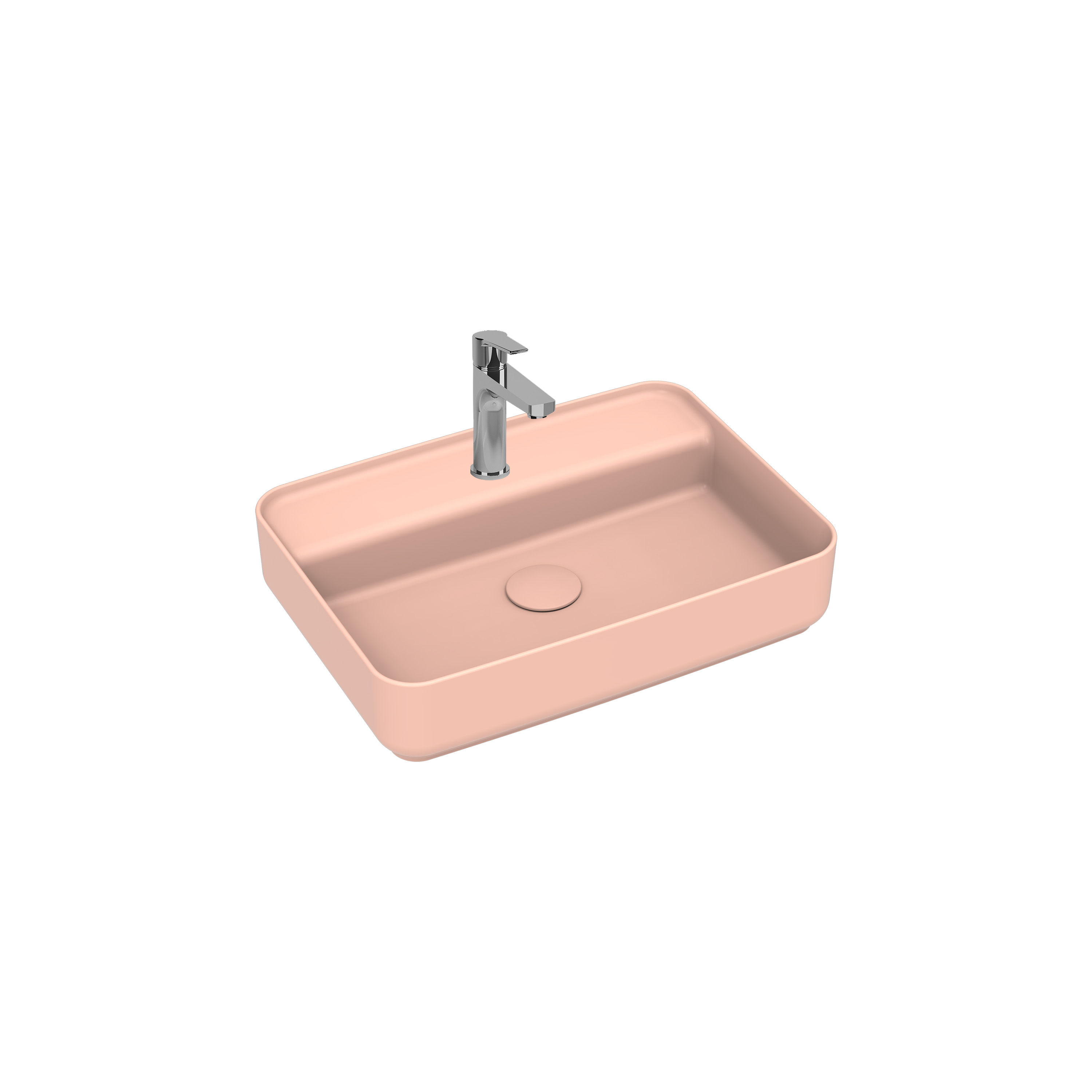 ISVEA Infinity Tezgah Üstü Lavabo 55 cm Somon
