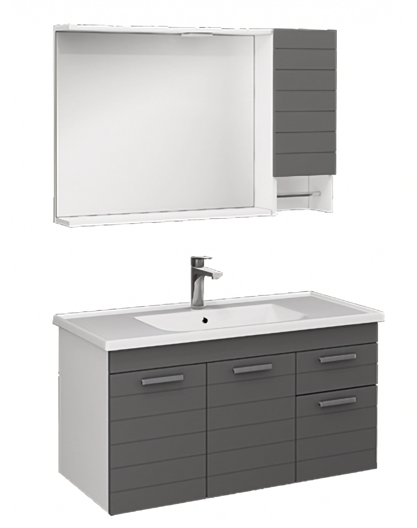 ISVEA Platon Koyu Gri Lavabo Ünitesi 100 cm