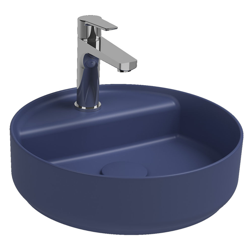 ISVEA Infinity Tezgah Üstü Lavabo 42 cm, ISVEA Mavisi