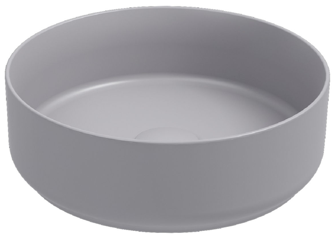 ISVEA Infinity Tezgah Üstü Lavabo 36 cm + Bas Aç / Taş Gri