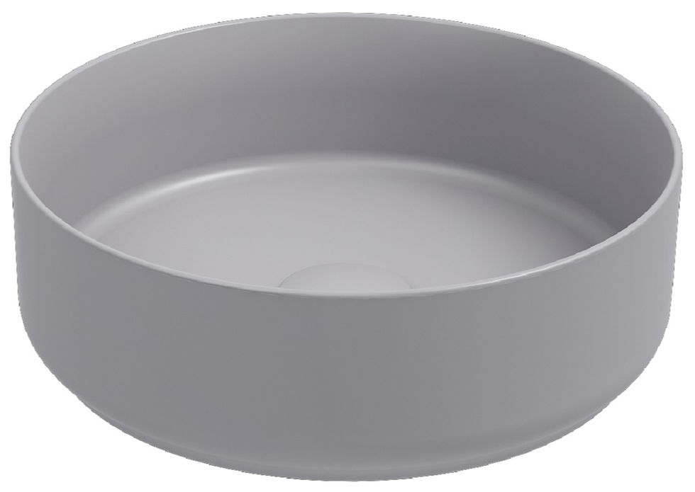 Küçük resim: ISVEA Infinity Tezgah Üstü Lavabo 36 cm + Bas Aç / Taş Gri