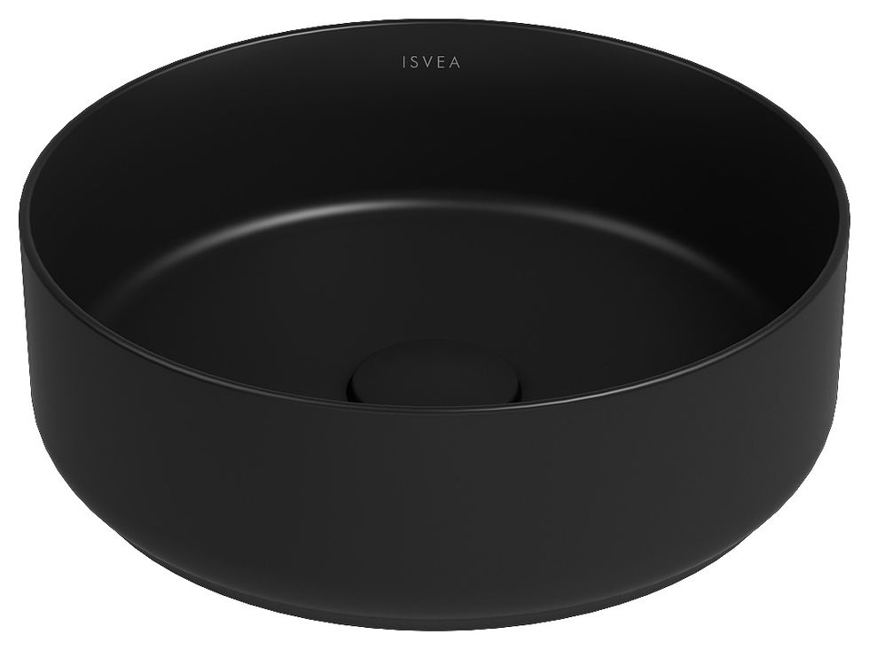 ISVEA Infinity Tezgah Üstü Lavabo 36 cm Siyah