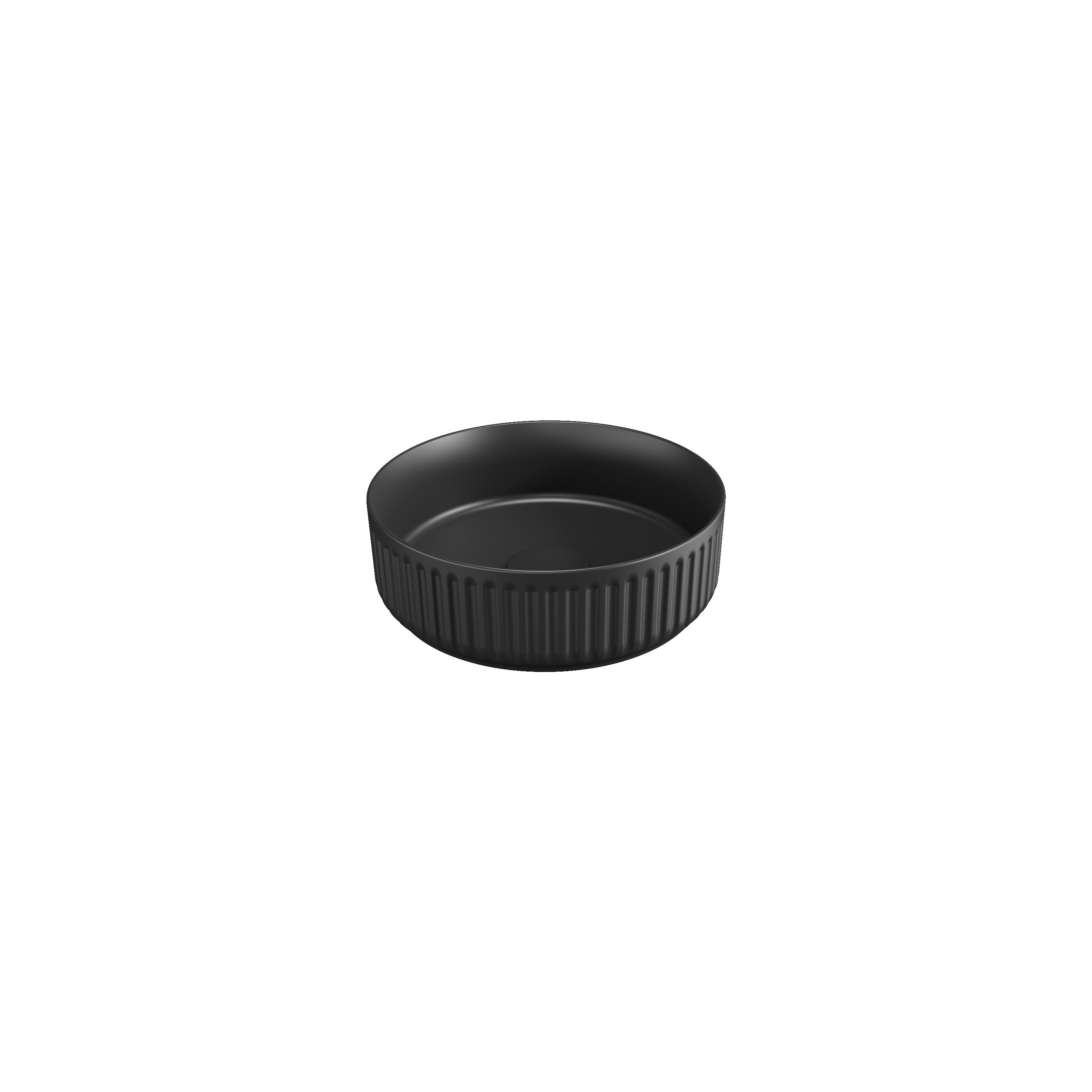 İsvea İon Tezgah Üstü Lavabo 36 cm - Mat Siyah