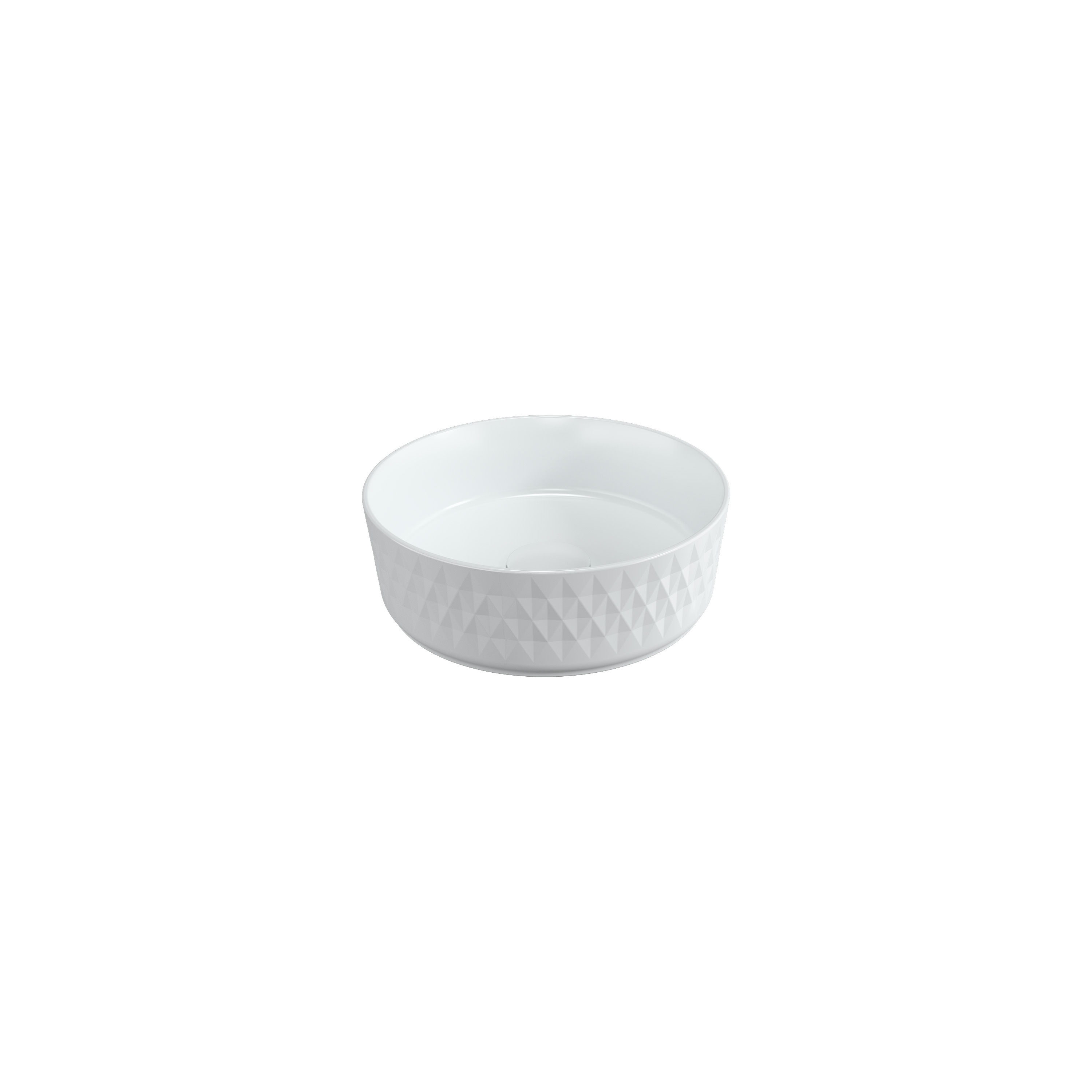 ISVEA Davanti Mat Beyaz Tezgah Üstü Lavabo 36 cm
