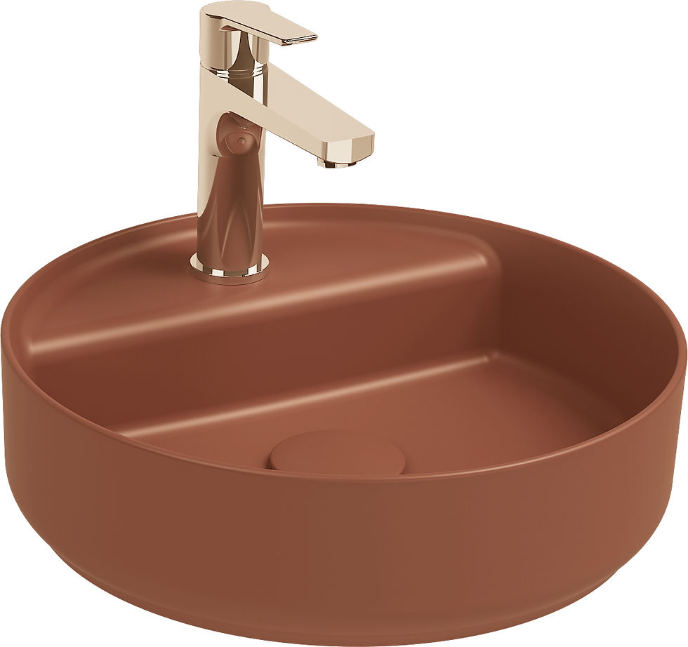 ISVEA Infinity Tezgah Üstü Lavabo 42 cm, Terracotta