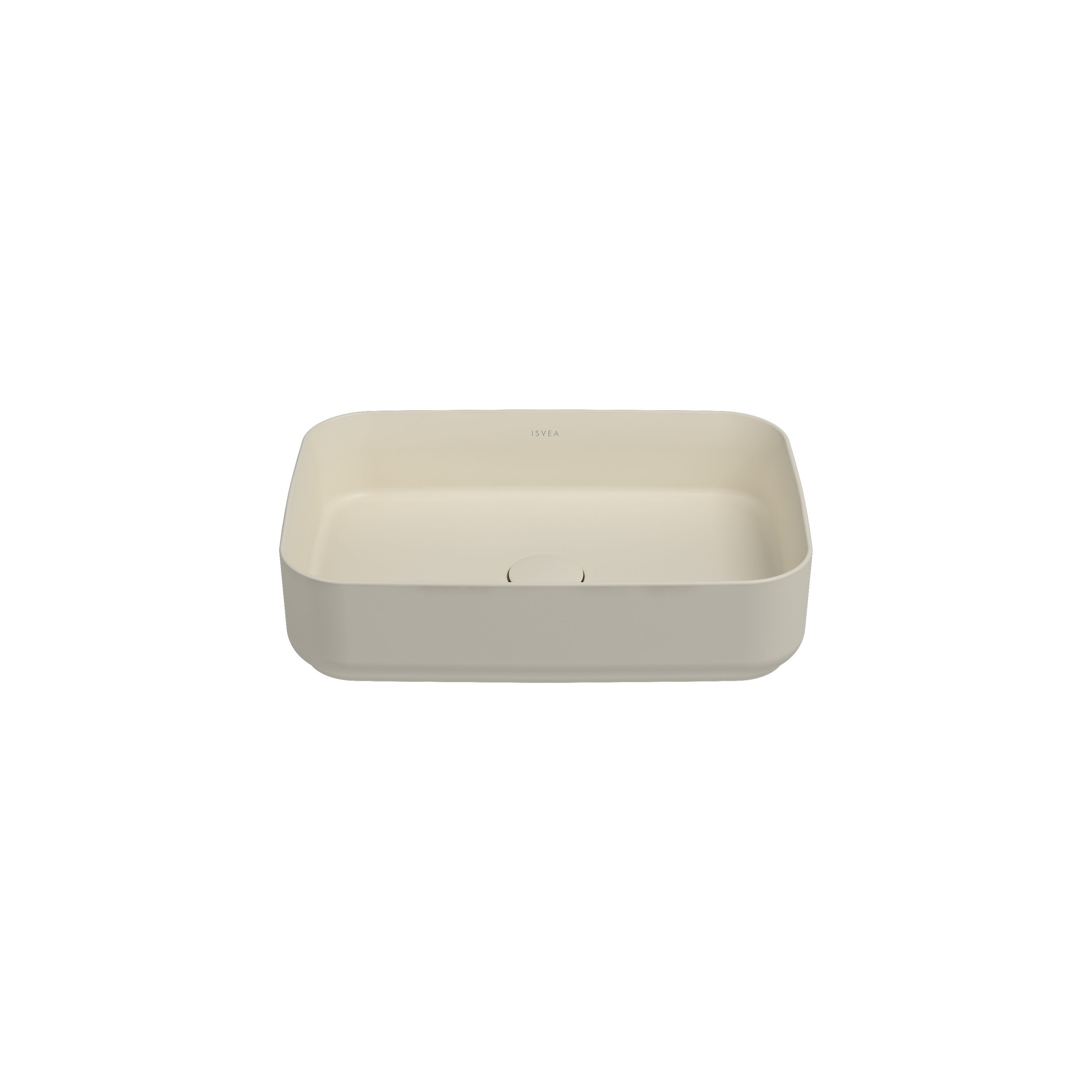 ISVEA Infinity Tezgah Üstü Lavabo 50 cm / Fildişi
