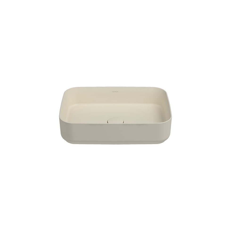 ISVEA Infinity Tezgah Üstü Lavabo 50 cm / Fildişi