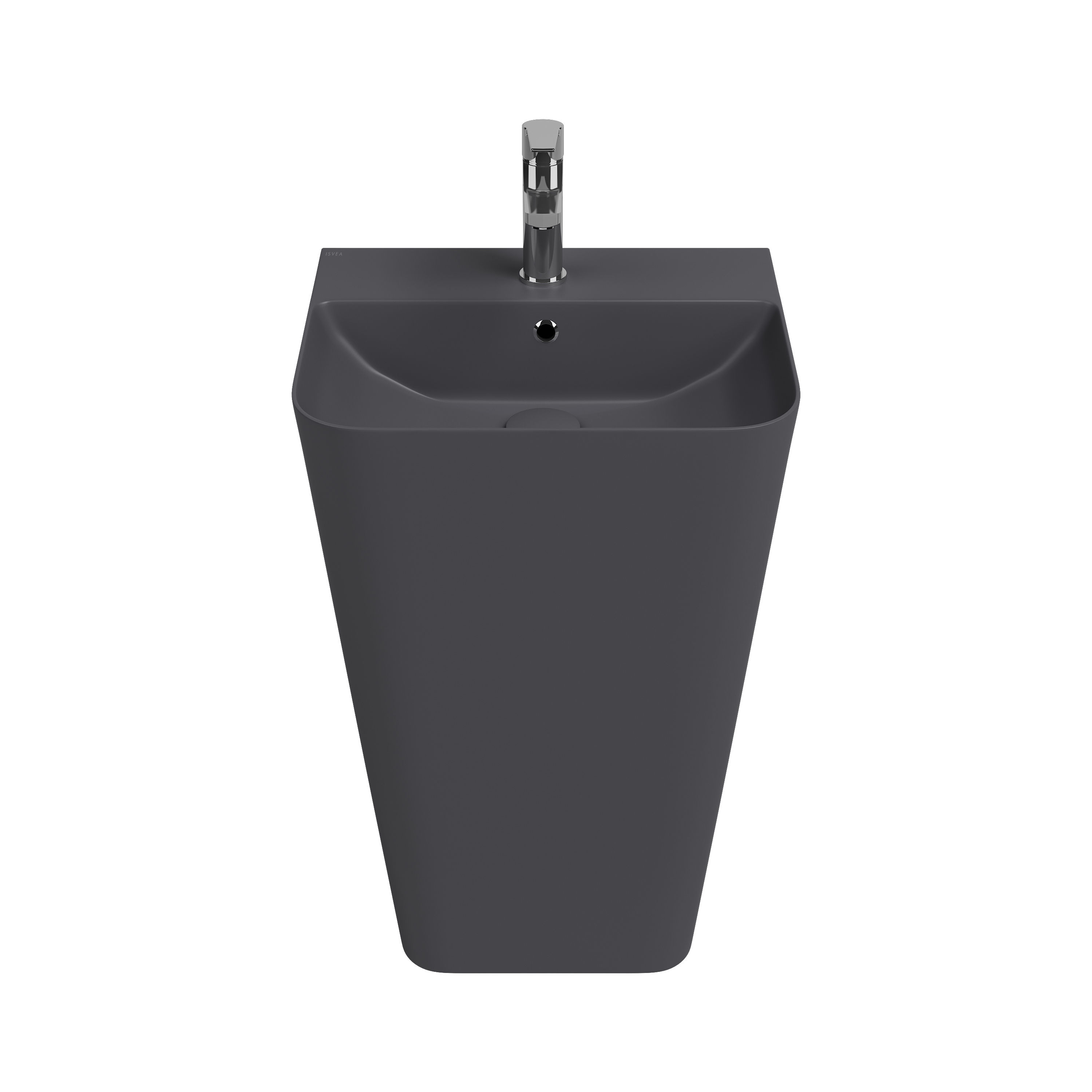 ISVEA Sott’Aqua Monoblok Yerden Lavabo 50 cm - Antrasit