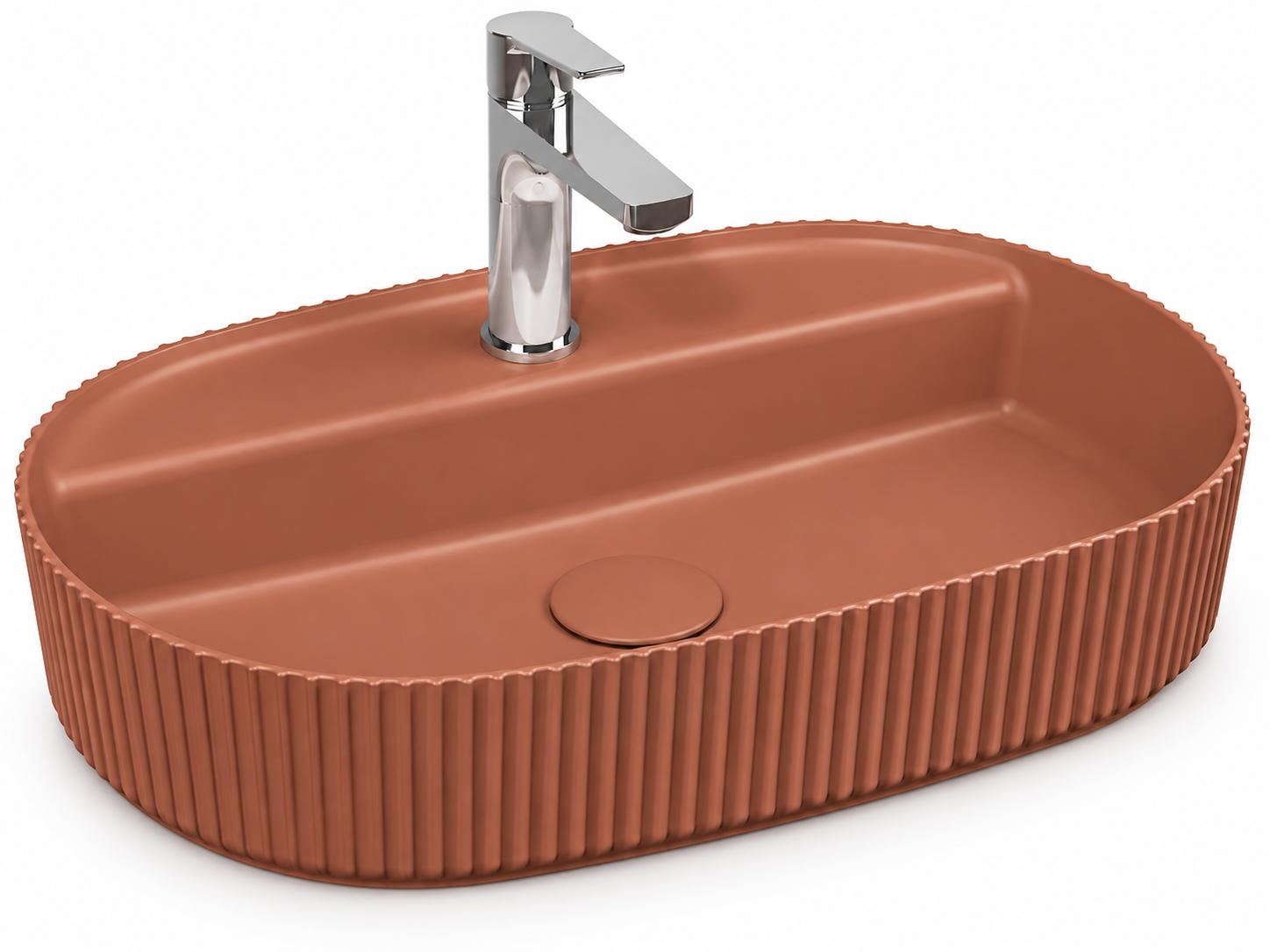ISVEA Sintesi Tezgah Üstü Lavabo 60 cm, Terracotta