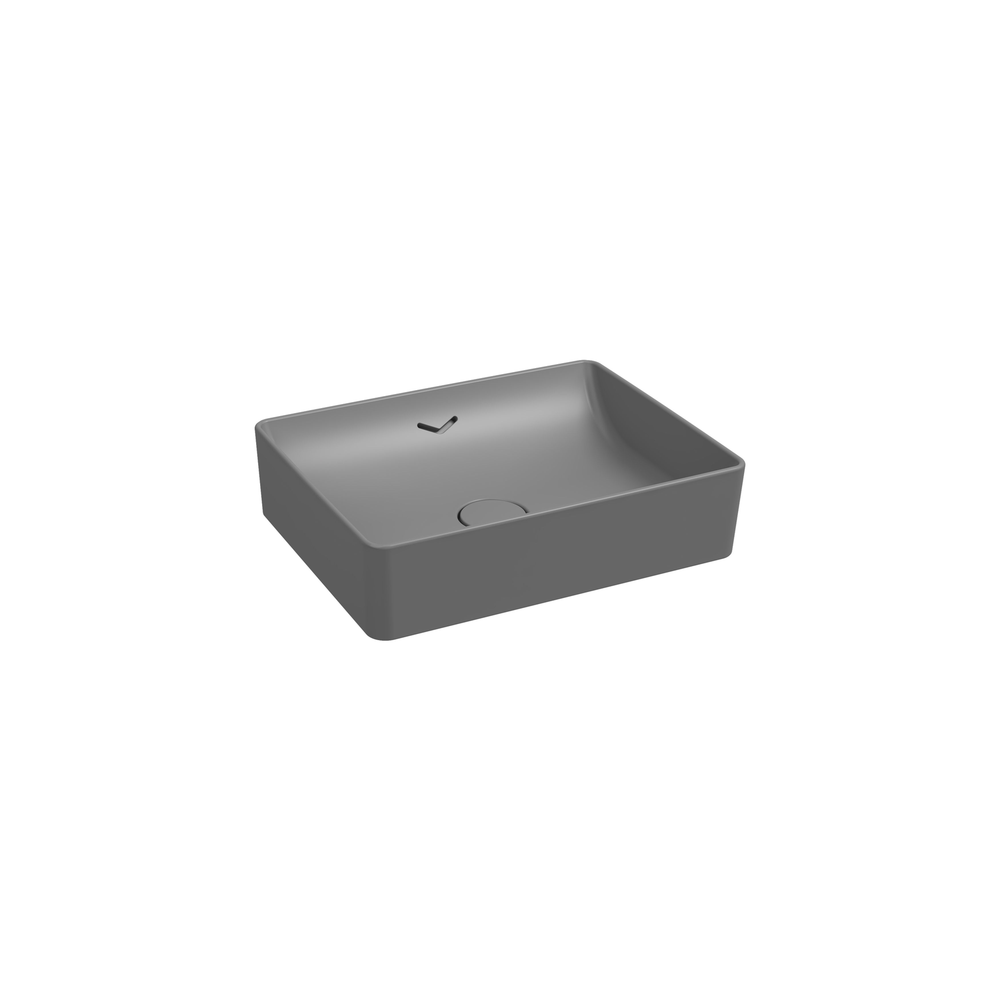 ISVEA Vea Tezgah Üstü Lavabo 50 cm, Taş Gri