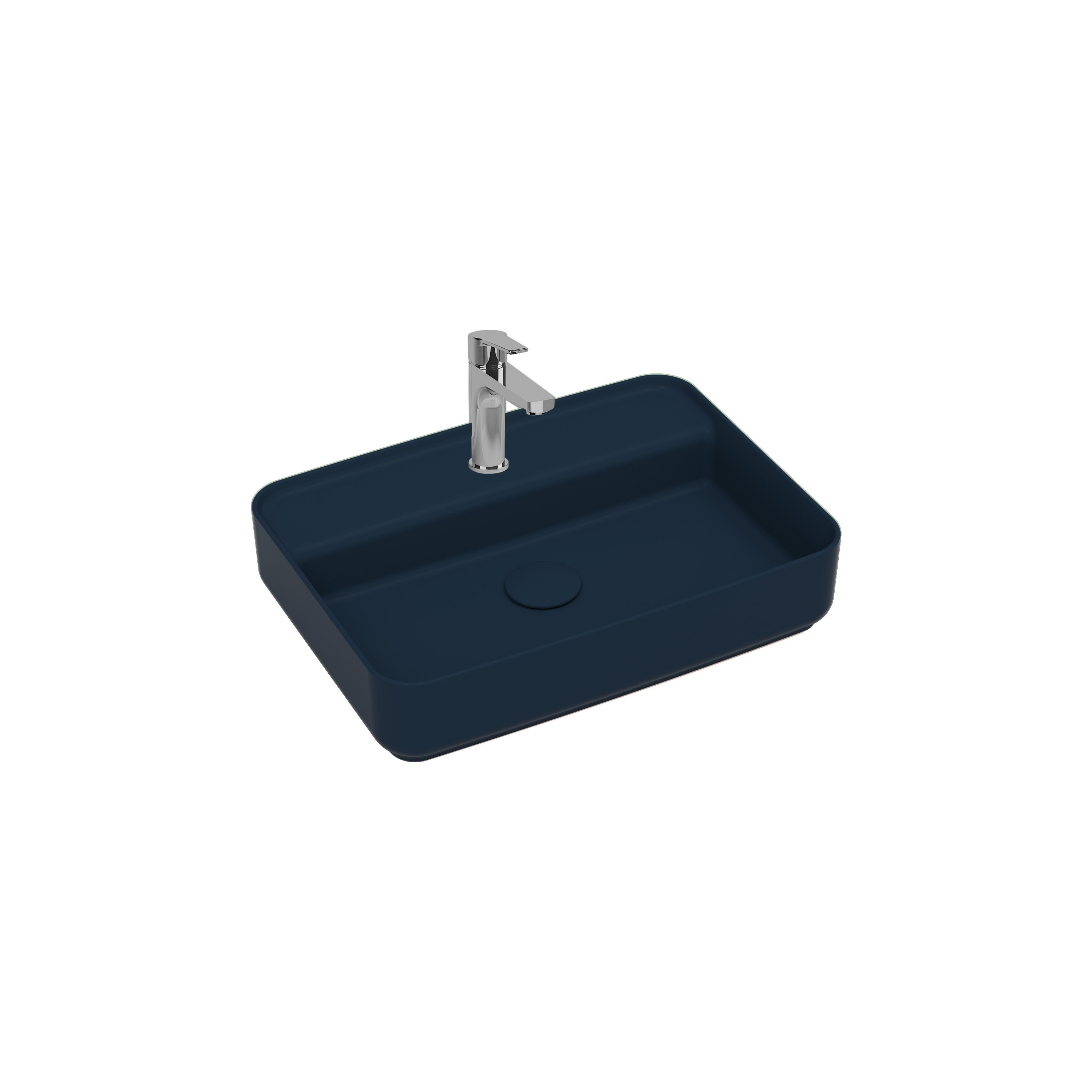 ISVEA Infinity Tezgah Üstü Lavabo 55 cm İsvea Mavisi