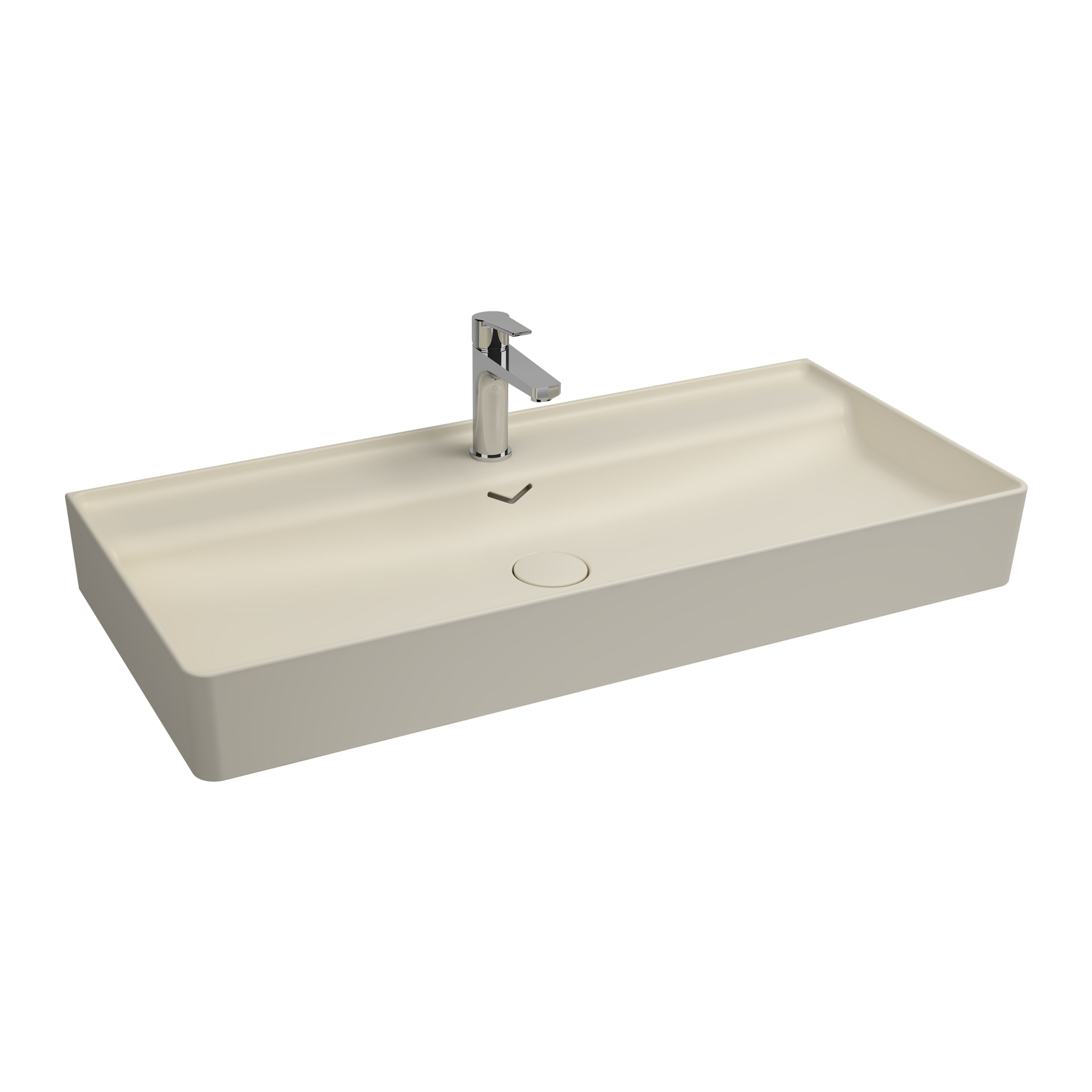 ISVEA Vea Tezgah Üstü Lavabo 101 cm, Fildişi