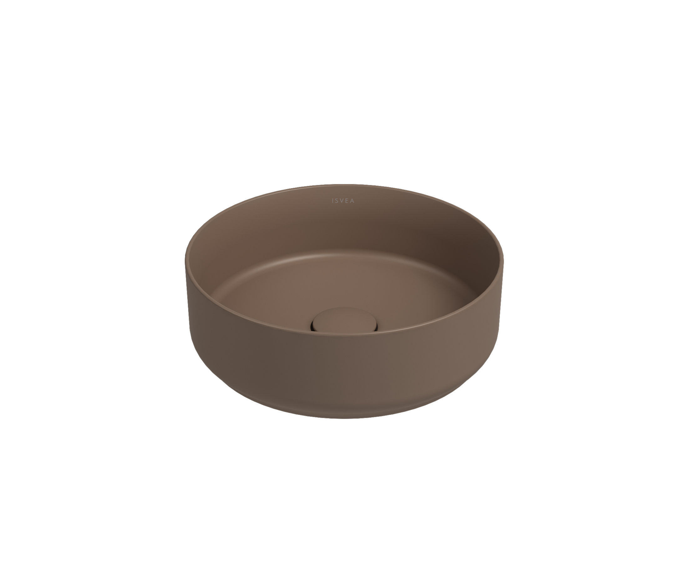 İsvea İnfinity Tezgah Üstü Lavabo 36 cm + Bas Aç / Vizon
