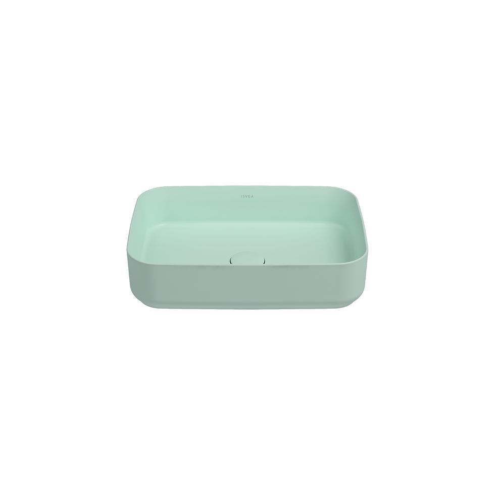 ISVEA Infinity Tezgah Üstü Lavabo 50 cm / Mint
