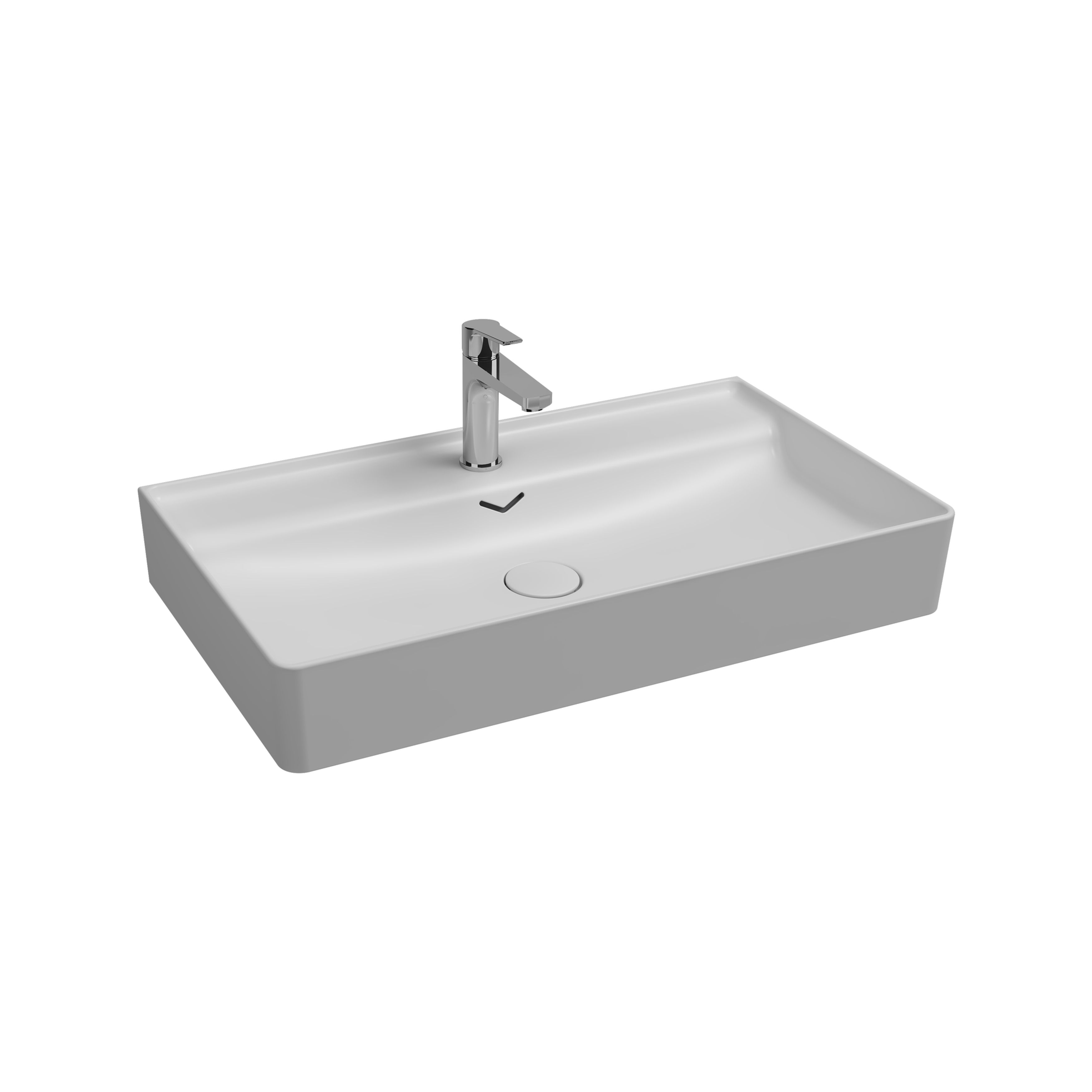 ISVEA Vea Tezgah Üstü Lavabo 81 cm, Mat Beyaz