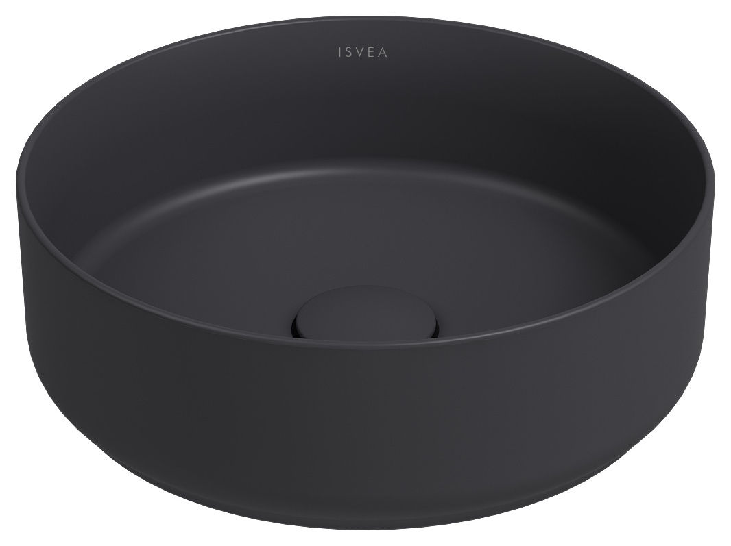ISVEA Infinity Tezgah Üstü Lavabo 36 cm Antrasit