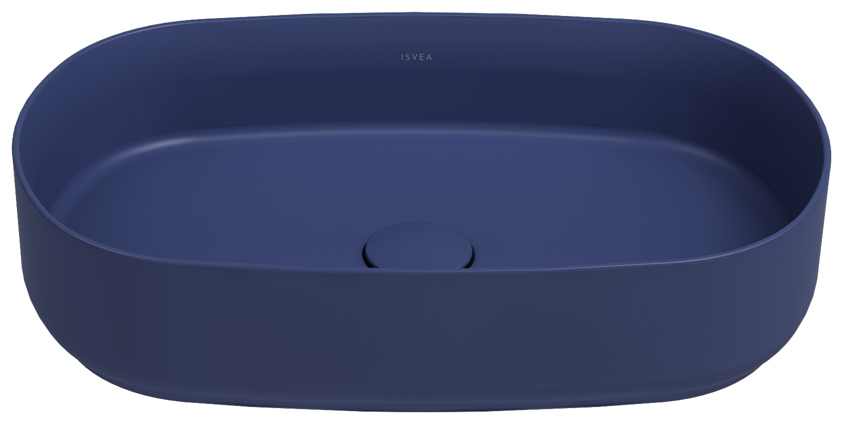ISVEA Infinity 55 cm ISVEA Mavisi batarya deliksiz tezgah üstü lavabo