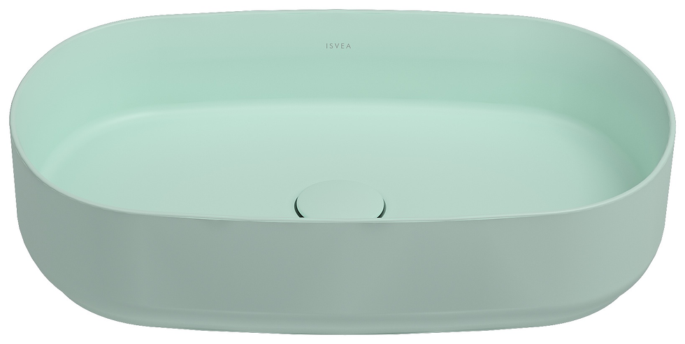 ISVEA Infinity 55 cm Mint batarya deliksiz tezgah üstü lavabo