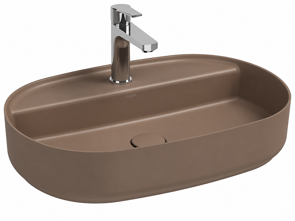 ISVEA Infinity Tezgah Üstü Lavabo 60 cm, Vizon