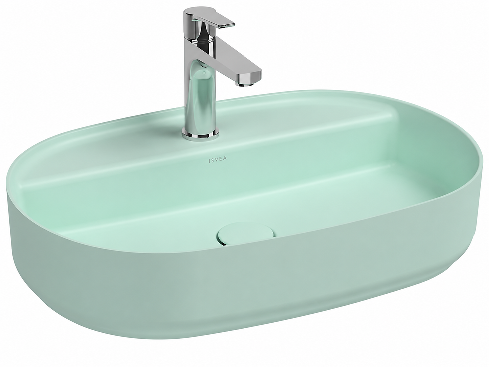 ISVEA Infinity Tezgah Üstü Lavabo 60 cm, Mint