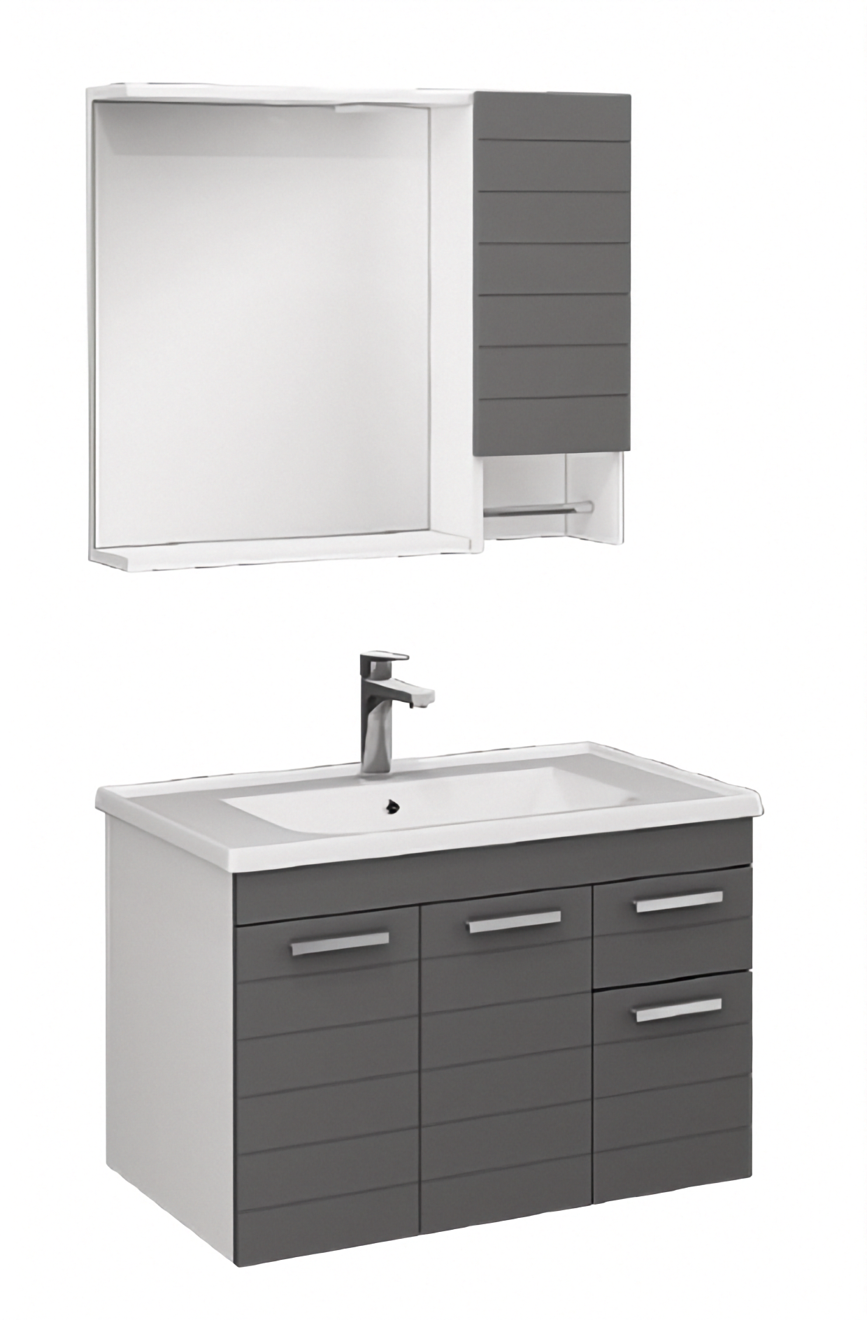 ISVEA Platon Koyu Gri Lavabo Ünitesi 80 cm