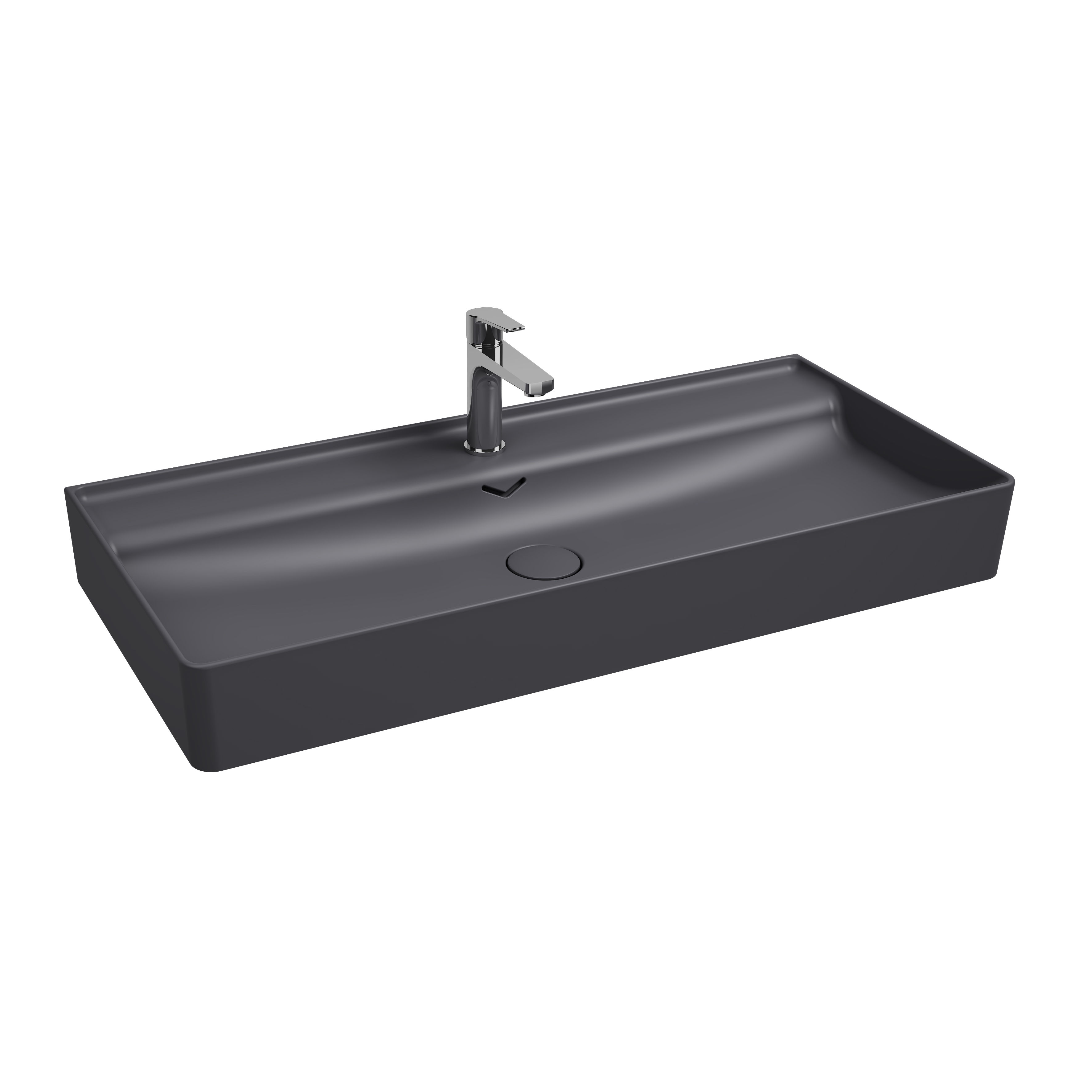 ISVEA Vea Tezgah Üstü Lavabo 101 cm, Antrasit