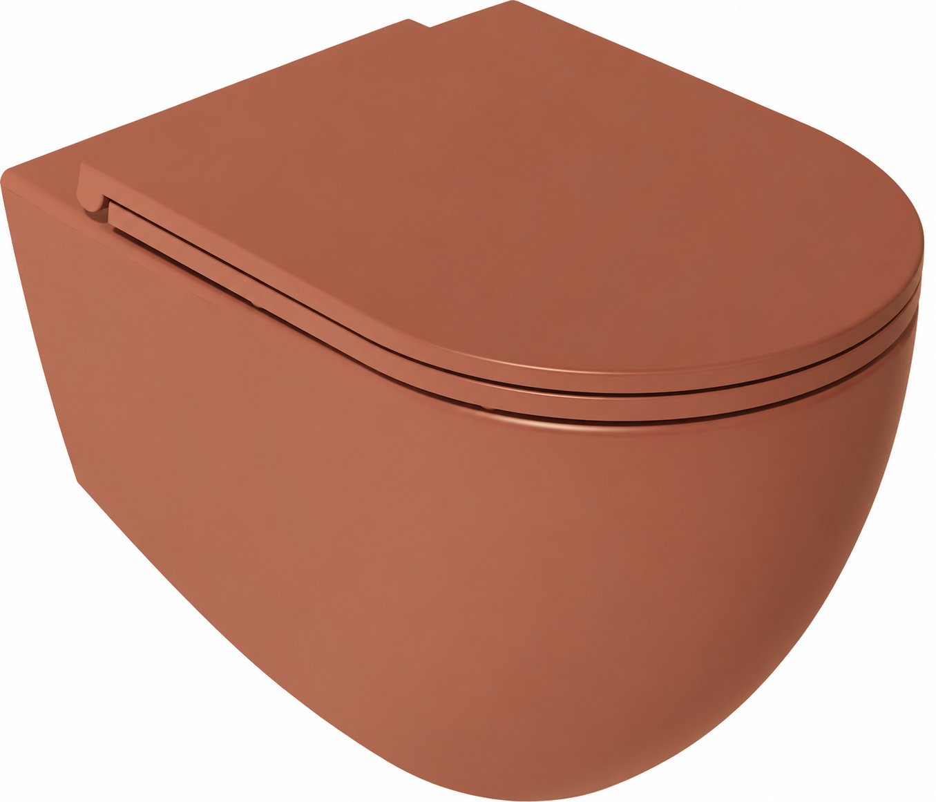 ISVEA Infinity CleaRim Plus Asma Klozet + DP kapak, Terracotta / Set