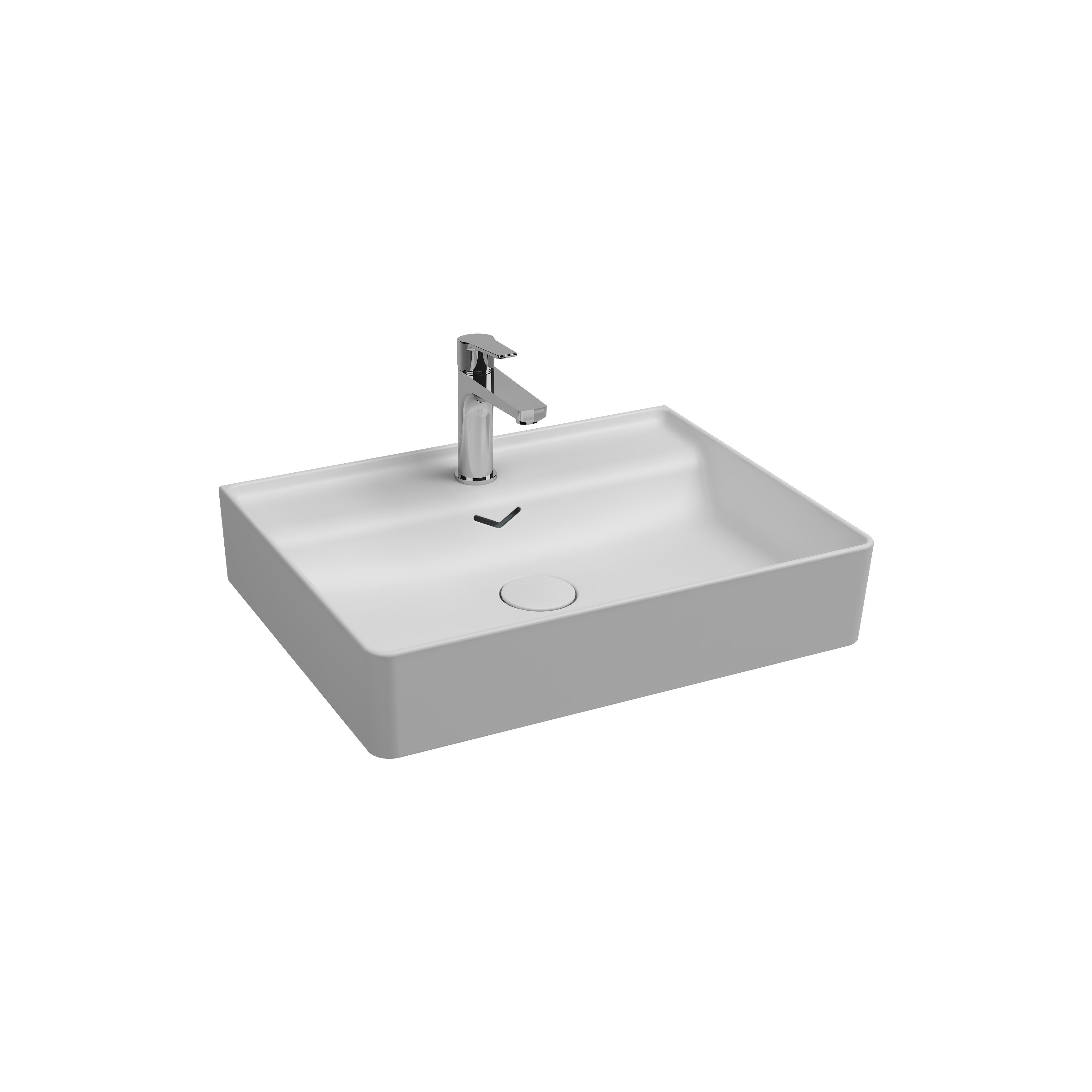 ISVEA Vea Tezgah Üstü Lavabo 61 cm, Mat Beyaz