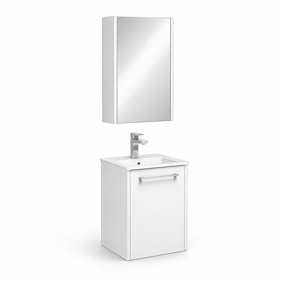 ISVEA Combinato Kapaklı Beyaz Lavabo Ünitesi, 40 cm