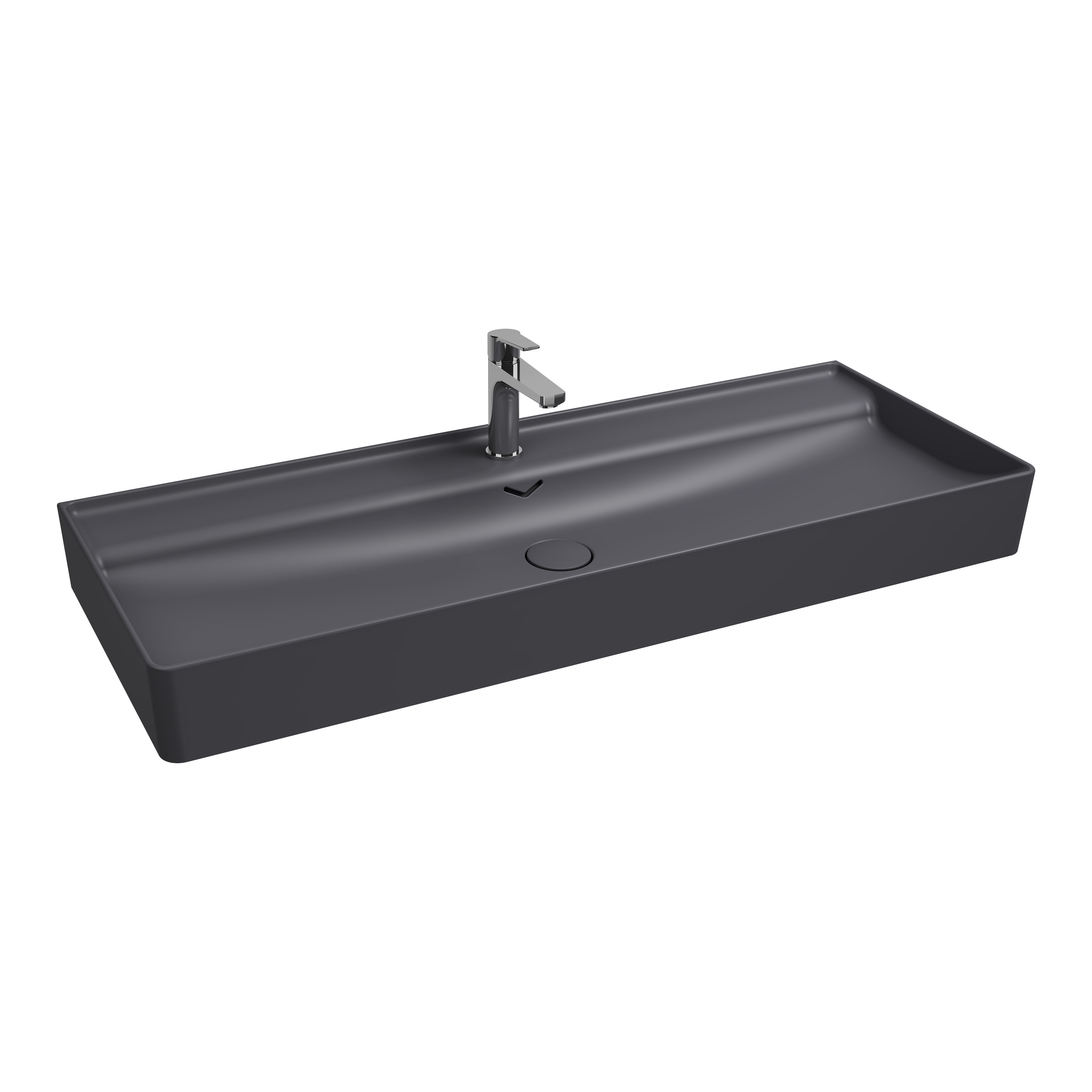 ISVEA Vea Tezgah Üstü Lavabo 121 cm, Antrasit