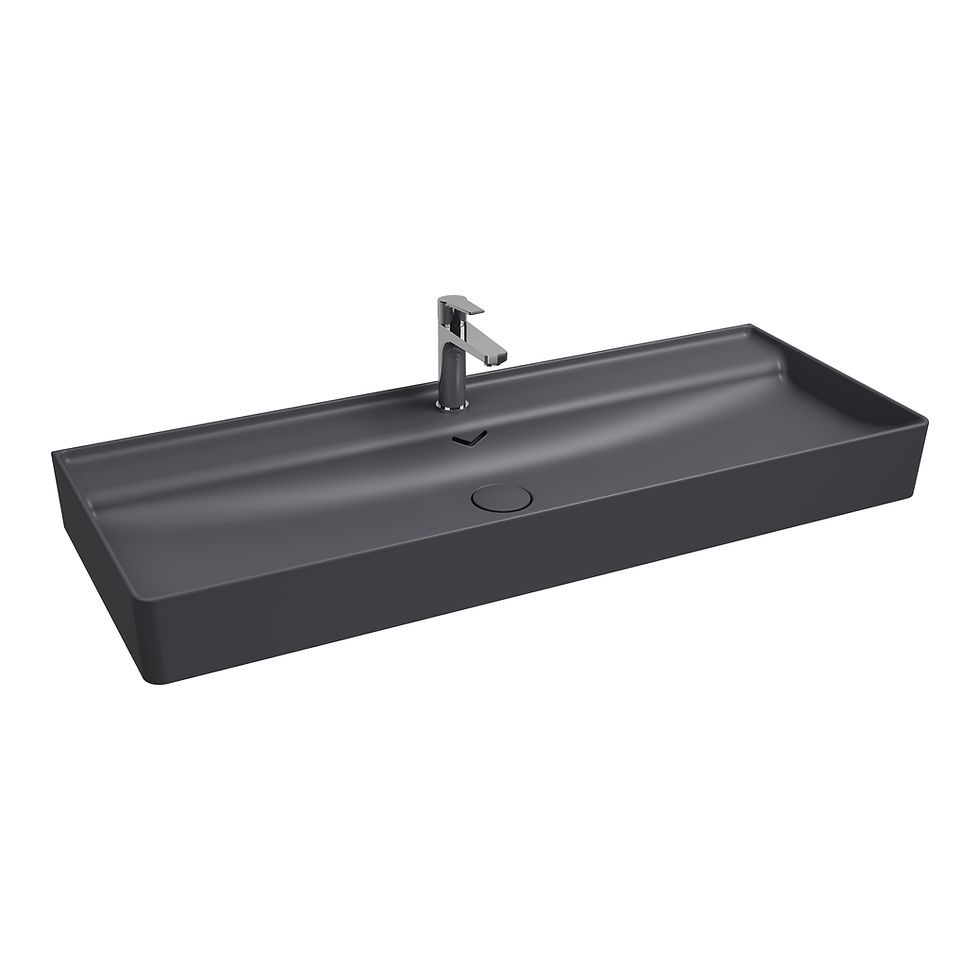 ISVEA Vea Tezgah Üstü Lavabo 121 cm, Antrasit