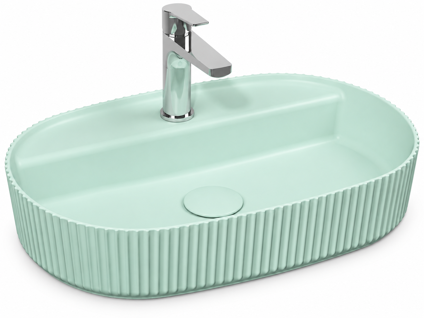 ISVEA Sintesi Tezgah Üstü Lavabo 60 cm, Mint