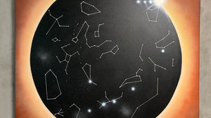 Tableau, oeuvre peinte de carte du ciel