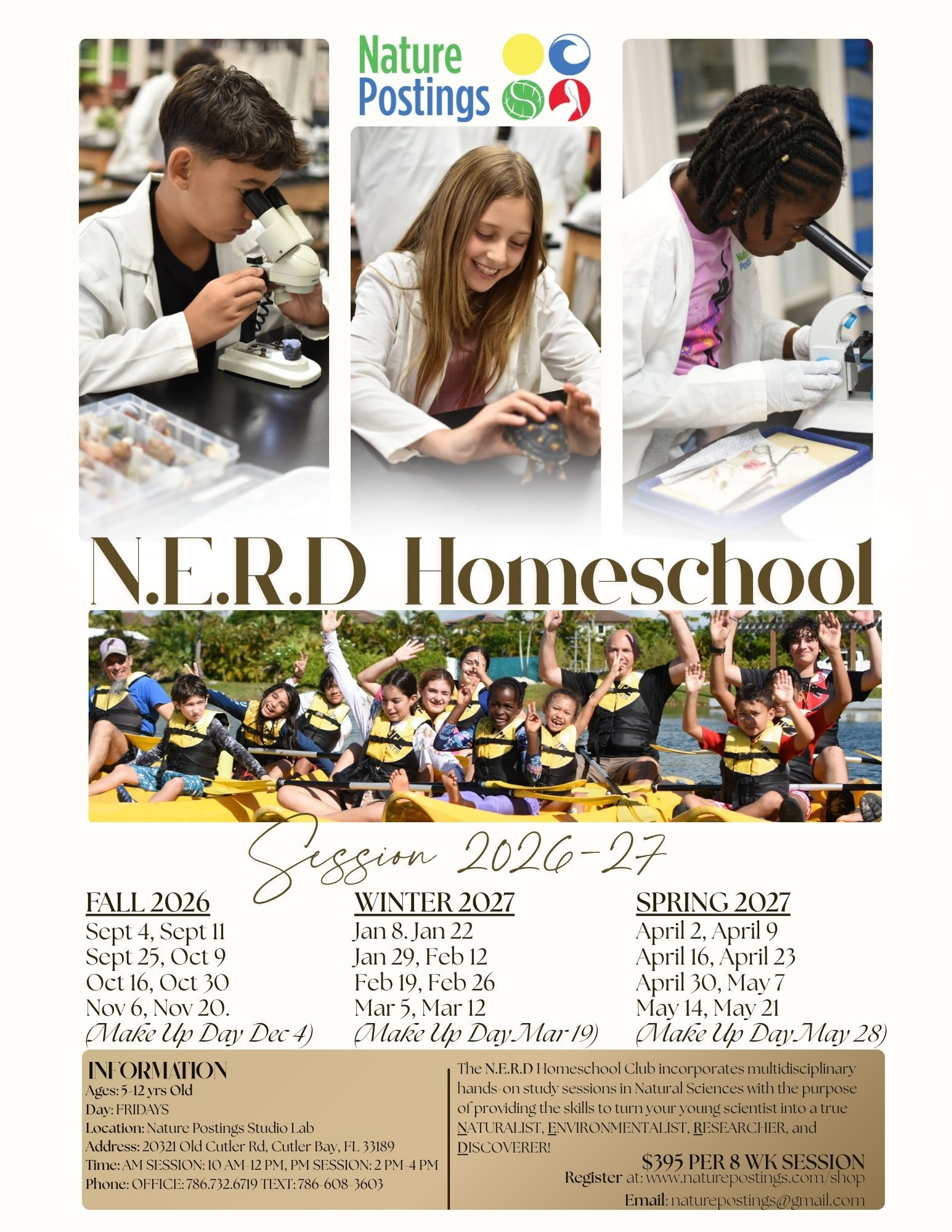 NERD AM Homeschool Club: WINTER 2027