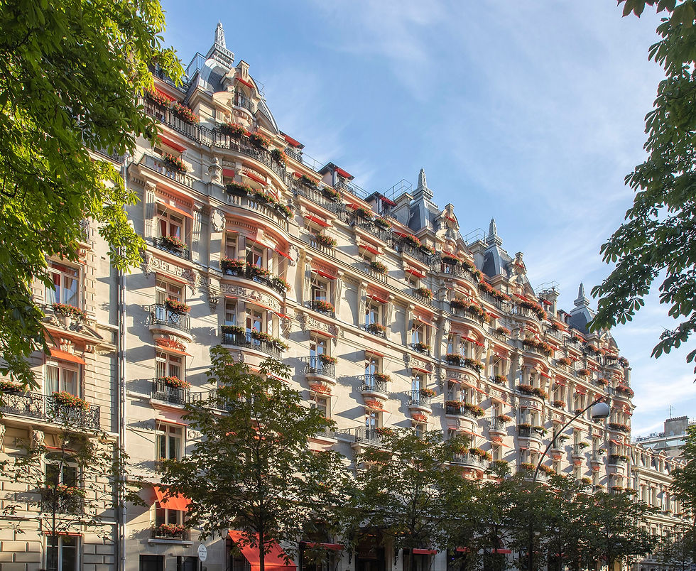 The Plaza Athénée hotel at 23–27, Avenue Montaigne