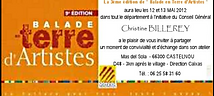 Balade en terre d'artiste 12 et 14 mai 2