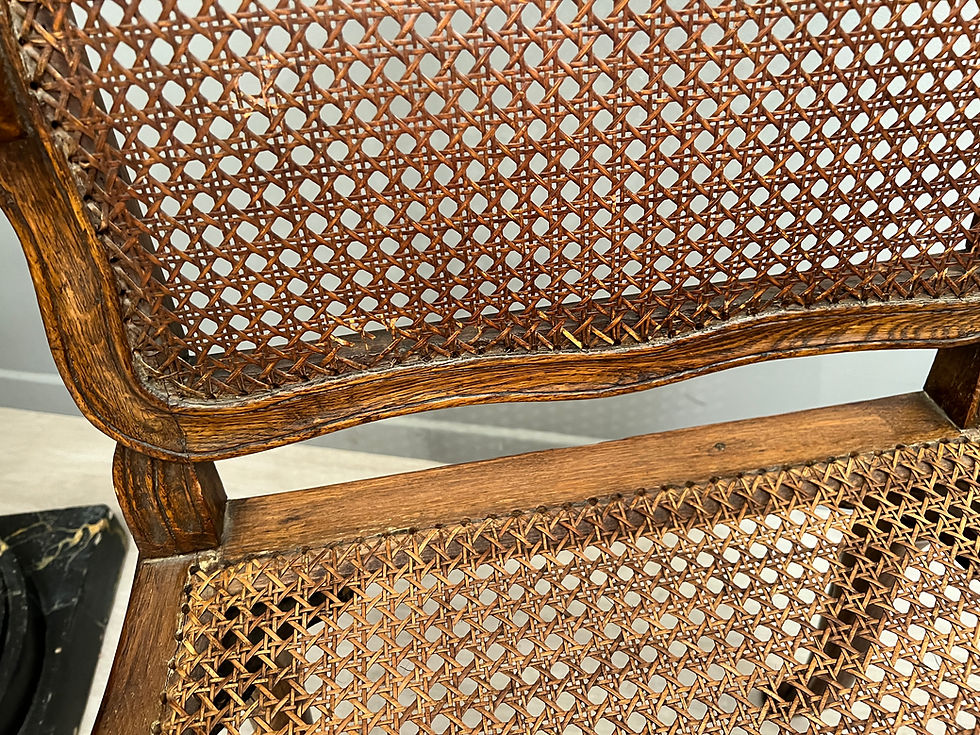 Miniatura: Paire De Fauteuils Cannés Moulures Et Sculptes d'Epoque Régence
