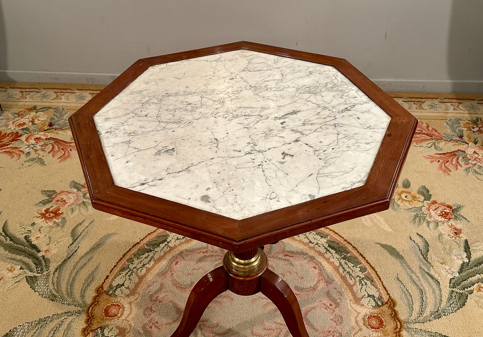 Miniature : Molitor,  Gueridon Table De Salon En Acajou d'Epoque Louis XVI Vers 1780