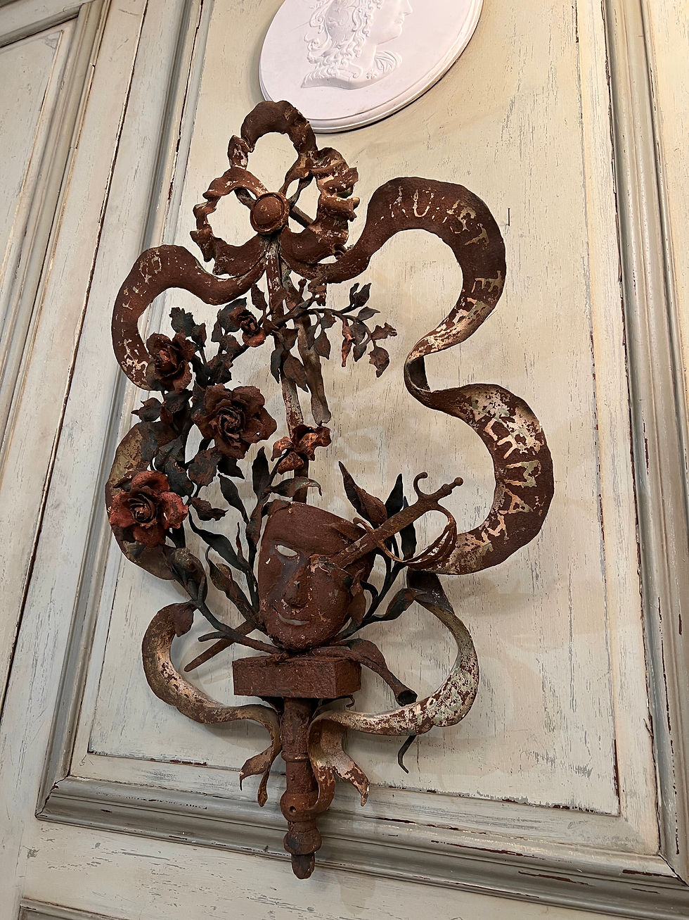 Miniatura: Rare Enseigne En Fer Forgé Epoque XVIIIeme XIXeme