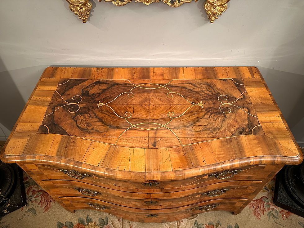 Miniatura: Thomas Hache, Commode Galbée En Marqueterie d'Epoque Régence Vers 1720