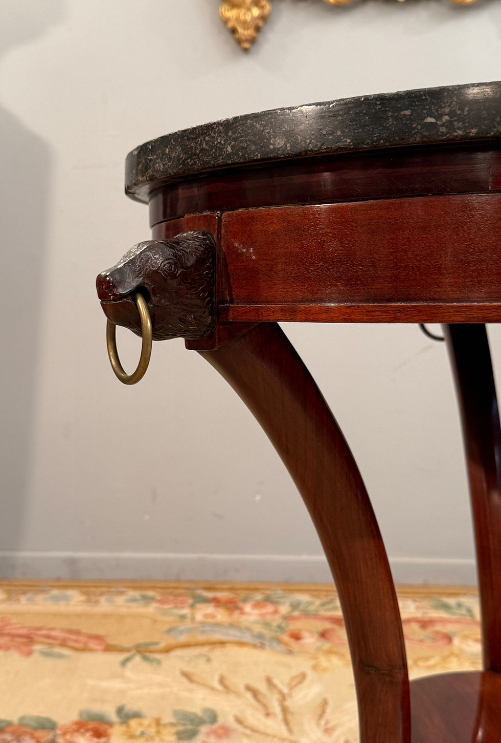 Miniatura: Gueridon Tripode En Acajou De Style Empire XIXème
