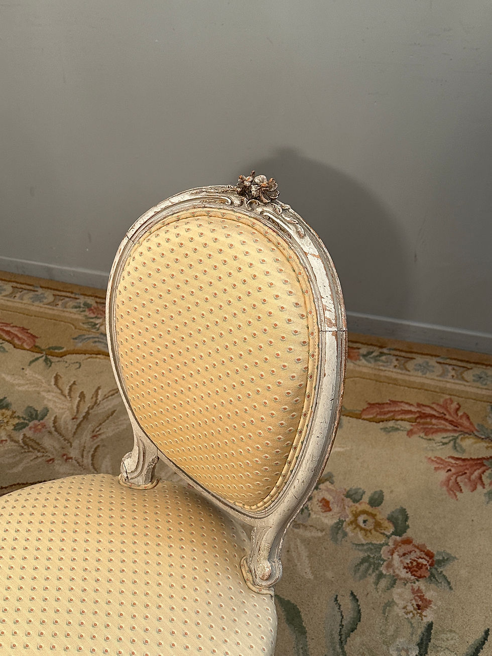 縮圖：Paire De Chaises De Style Louis XV En Bois Laque Epoque XIXeme