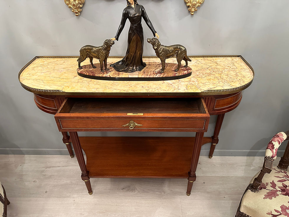 Miniatura: Console Desserte De Style Louis XVI En Acajou Maison Jansen Paris