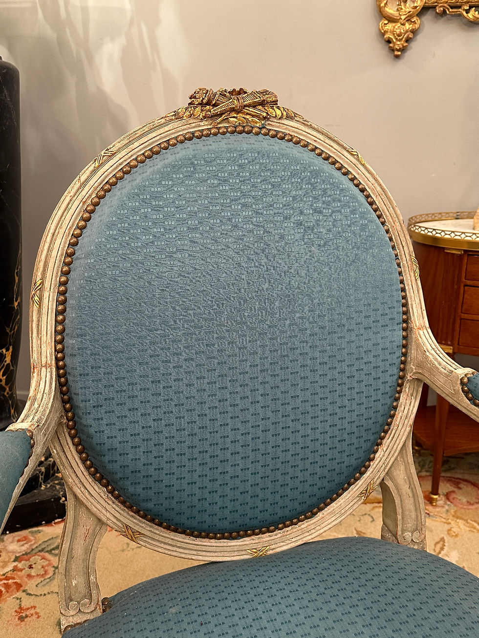 Miniature : Large Paire De Fauteuils De Style Louis XVI Epoque XIXeme Vers 1860