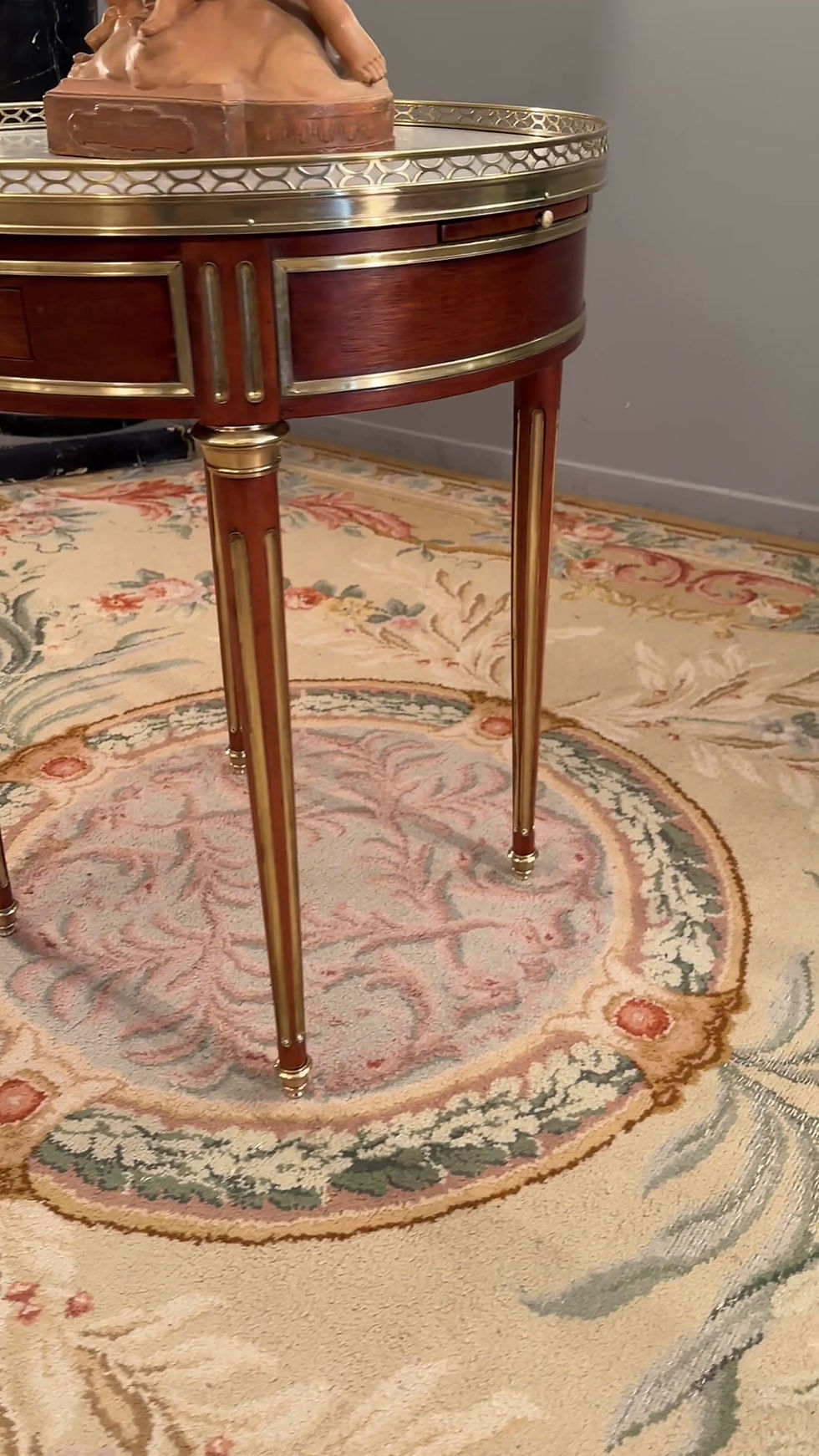 Miniature : Table Guéridon Bouillotte En Acajou De Style Louis XVI Epoque Napoléon III